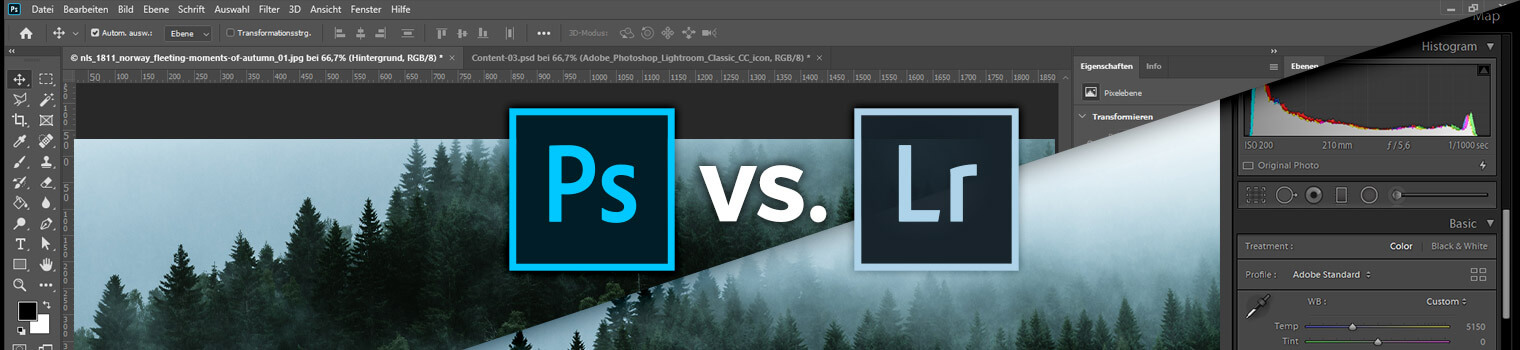 Adobe Photoshop vs. Lightroom