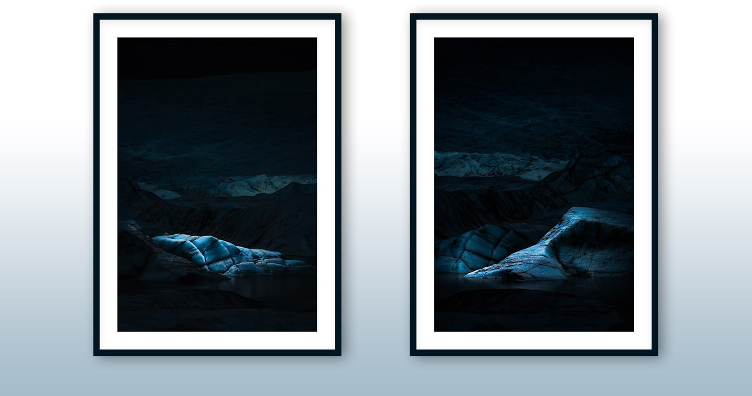 Fine Art Prints of Abstract Glacier Landscape