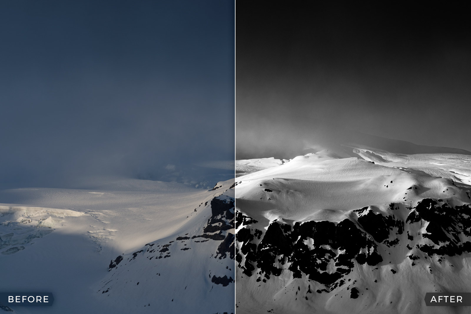 FREE Lightroom Presets for Black & White Mountain Photography