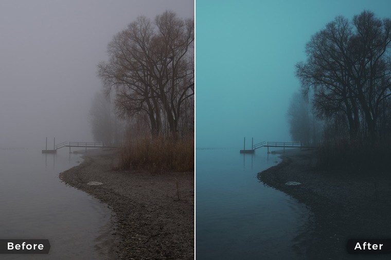 Cinematic Lightroom Presets - Before & After Example