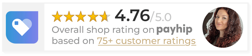 Customer ratings on Gumroad
