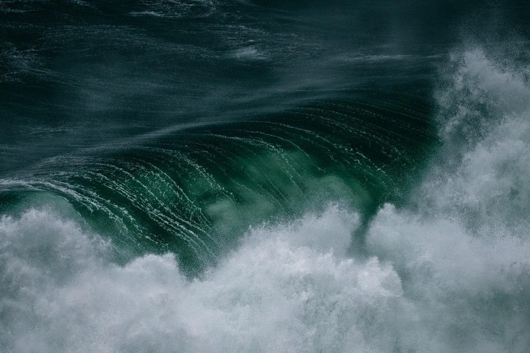 Ocean with Dark Waves