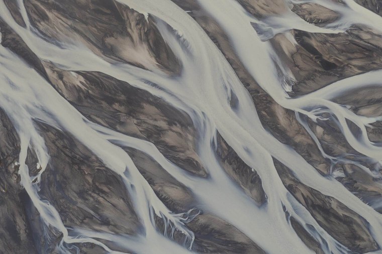 Unedited Aerial Photo of Glacial Landscape