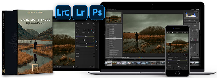 Compatible with Lightroom, Lightroom Mobile, Lightroom Classic and Photoshop