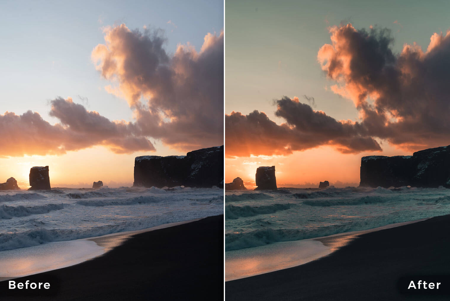 Landscape Essentials - Lightroom Presets - Before & After