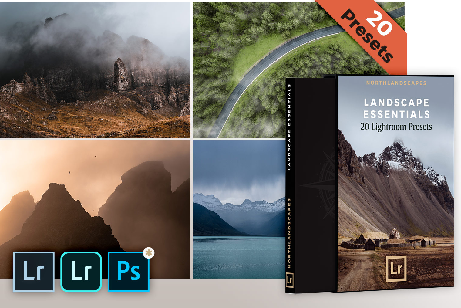 Essentials Collection: 20 Lightroom Presets for Landscape Photography