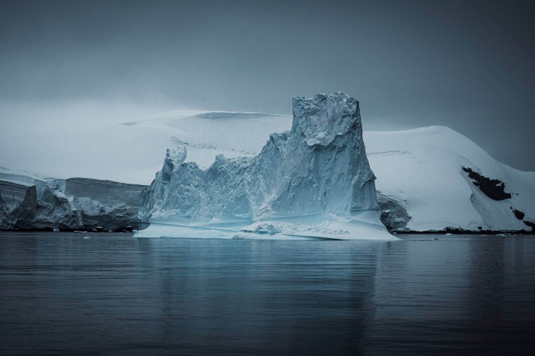 Iceberg in Dark and Dramatic Colors