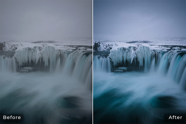 Before & After - Landscape Lightroom Presets by Northlandscapes