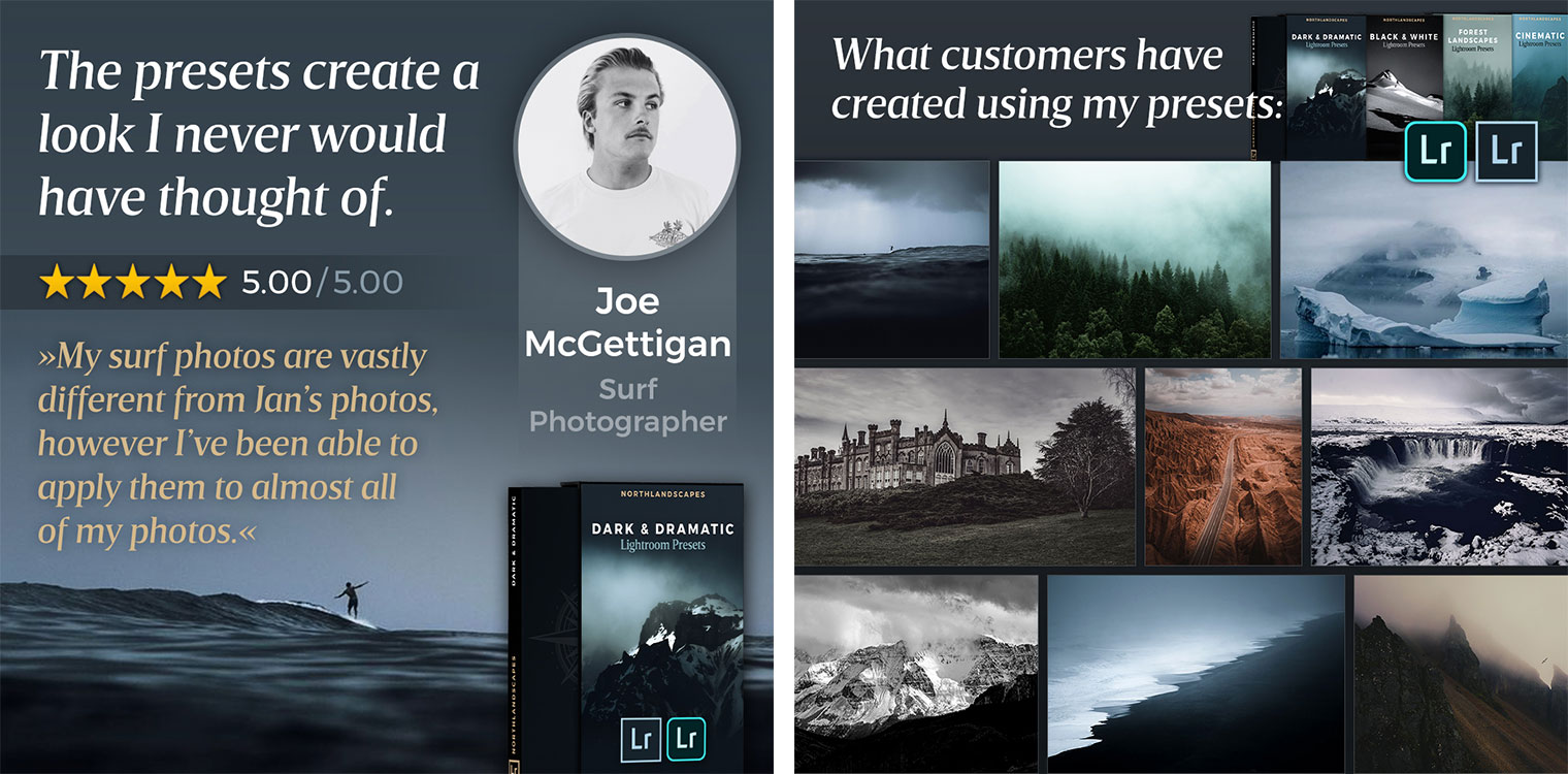 Reviews of Northlandscapes Lightroom Presets