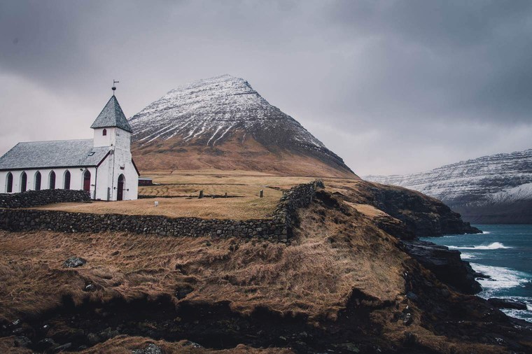Dark and Moody Landscape of the Faroe Islands