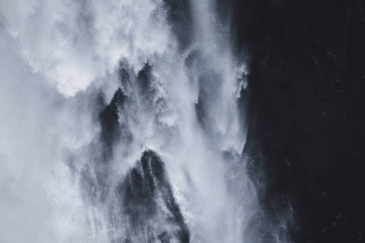 Dark Waterfall in Moody Colors