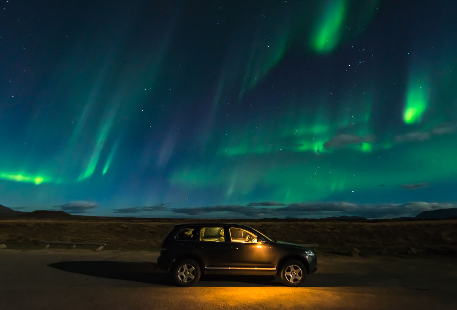 Iceland Photo Tours in Winter - Northern Lights near Lake Myvatn