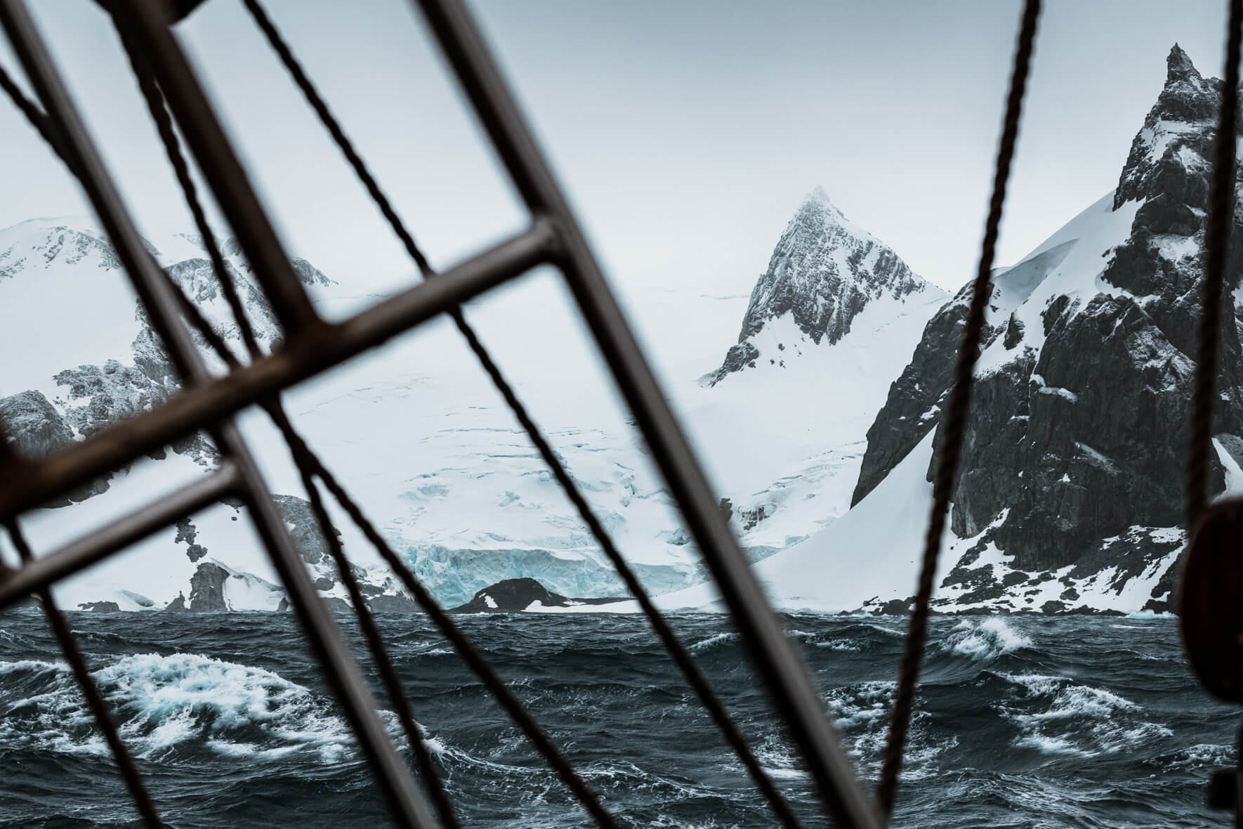 South Shetland Islands seen from the Bark Europa