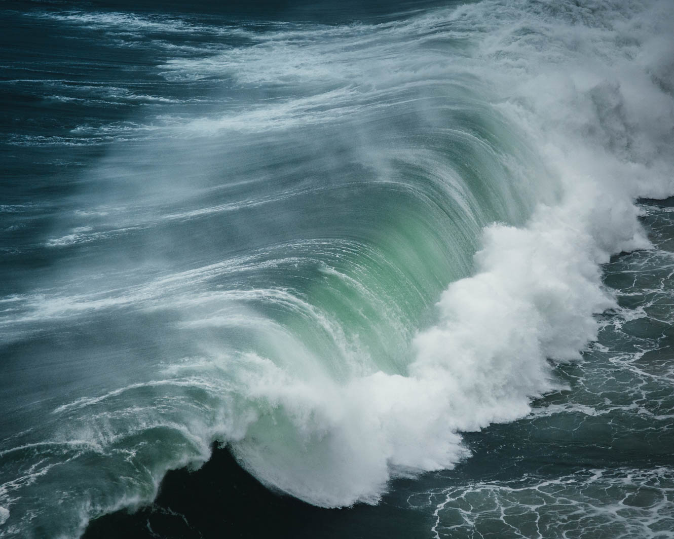 Abstract landscape photography of waves
