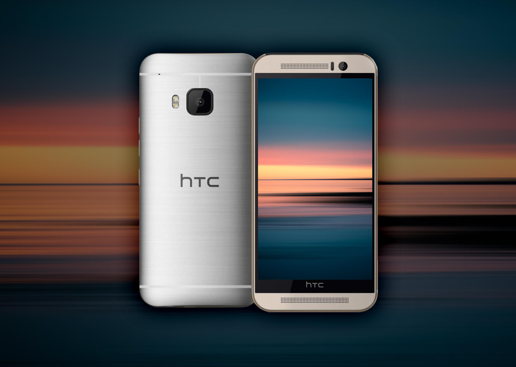 HTC One M9 wallpaper with abstract seascape of Iceland