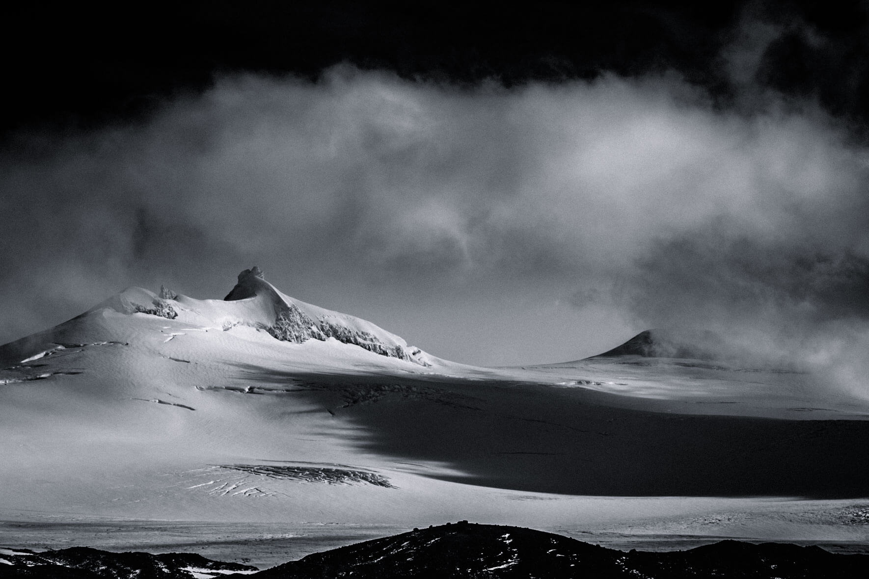 Snæfellsjökull stratovolcano on the Snæfellsnes peninsula in Iceland